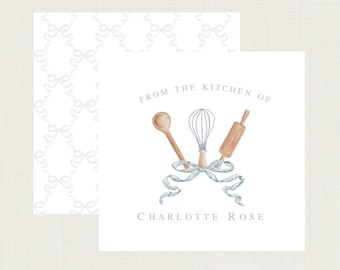 From the Kitchen of Tags | From the Kitchen of labels | Housewarming Gift Tags | Personalized Gift Tags | Lemon Grace | 2.75 x 2.75 cards