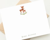 Deer Baby Shower Thank You Card Deer Baby Shower Girl Deer - Etsy