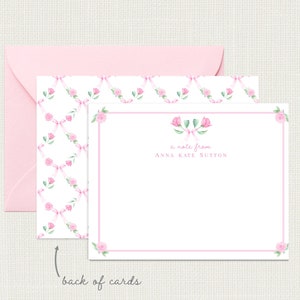 Personalized Floral Stationery | Floral Note Cards | Flower Stationery | Monogram Stationary | Monogram Floral Notecards | Floral Gifts