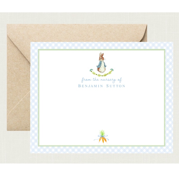 Peter Rabbit Baby Shower Thank You Cards | Peter Rabbit Nursery | Peter Rabbit Birthday Thank You Cards Beatrix Potter Baby BS-3164