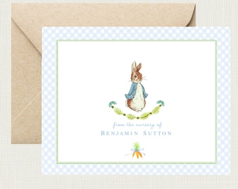 Peter Rabbit Baby Shower Thank You Cards | Peter Rabbit Nursery | Peter Rabbit Birthday Thank You Cards Beatrix Potter Baby BS-3164