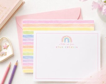 Rainbow Baby Stationery Set | Rainbow Baby Shower Thank You Cards | Rainbow Notecards | Rainbow Thank You Cards | Rainbow Baby Gift | KS2361