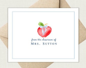 Personalized Teacher Notes | Personalized Teacher Gifts | Teacher Stationery | Teacher Christmas Gifts | Teacher Gifts AS-1709 FOLD