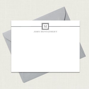 Mens Stationery | Mens Stationary | Monogram Stationary | Personalized Stationery | Mens Monogram | Corporate Gifts | AS-1803