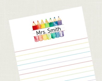 Teacher Notepad | Teacher Note Pad | Teacher Notes | Teacher Notepad Personalized | Teacher Gifts | Teacher Christmas Gifts  ANO-1710