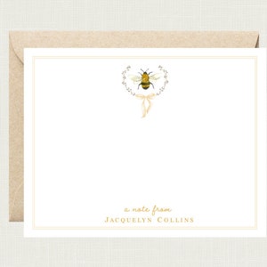Personalized Bee Stationary | Bee Stationery | Bee Note Cards | Bee Notes | Bee Notecards | Bee Gifts | Personalized Bee Gift AS-1632