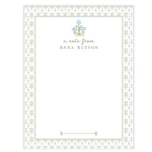 Personalized Chinoiserie Notepad | Personalized Grandmillennial Notepad | Grandmillennial Gifts | Chinoiserie Gift  AN-2324 PAD
