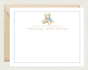 Teddy Bear Baby Shower Thank You Cards | Teddy Bear Thank You Notes | Bear Baby Shower Thank You Cards | Baby Bear Gift | Teddy Baby Shower