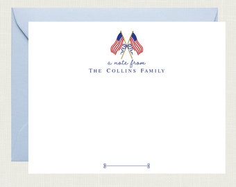 Patriotic Stationery | Patriotic Stationary | Patriotic Note Cards | Patriotic Gifts | American Flag Stationary USA Flag | Patriotic Gift