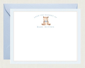 Teddy Bear Baby Shower Thank You Cards | Teddy Bear Thank You Notes | Bear Baby Shower Thank You Cards | Baby Stationery