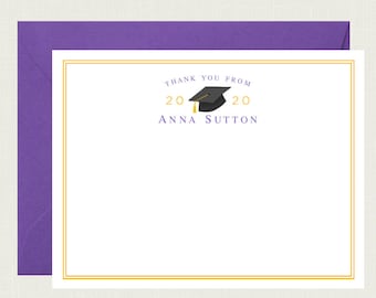 Personalized Graduation Thank You Cards | Graduation Thank You Notes | Senior Gift Ideas | Graduation Gift | Graduate Gift AS-1701