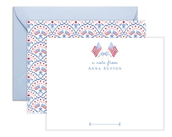 Patriotic Stationery | Patriotic Stationary | Patriotic Note Cards | Patriotic Gifts | American Flag Stationary USA Flag | Patriotic Gift