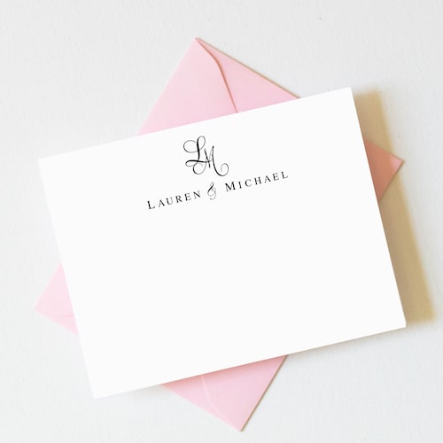 Wedding Thank You Cards | Personalized Wedding Stationery | Wedding Note Cards |  Bridal Shower Thank You Cards AS-1901