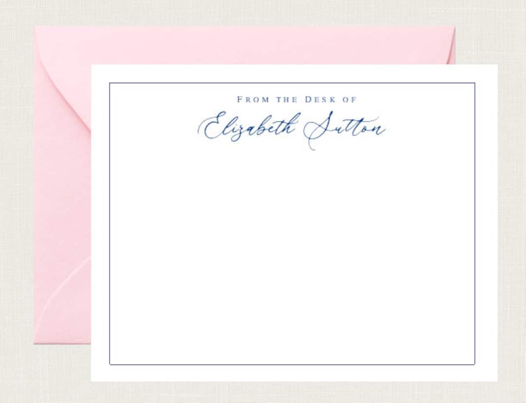 Personalized Stationary Personalized Stationary Cards Monogram