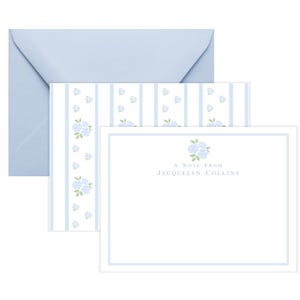 Personalized Floral Hydrangea Stationery | Hydrangea Note Cards | Flower Stationary | Blue Hydrangea Notecards | Hydrangea Gifts