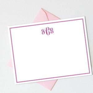 Monogrammed Stationery | Monogram Personalized Stationary | Stationary Personalized | Personalized Thank You Cards | Thank You Notes AS-1628