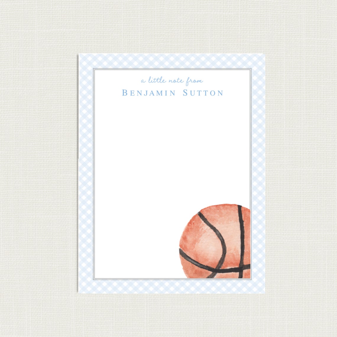 Personalized Basketball Notepad for Boys | Basketball Note Pad ...