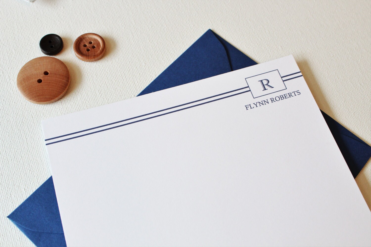 Mens Stationery Mens Stationary Monogram Stationary Etsy