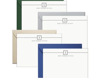 Mens Stationery | Mens Stationary | Monogram Stationary | Personalized Stationery | Mens Monogram | Corporate Gifts | AS-1803