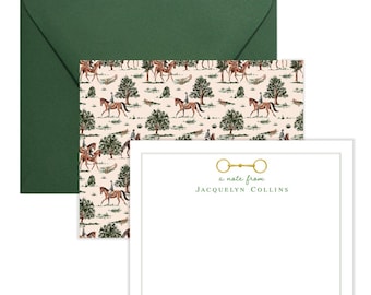 Personalized Equestrian Stationery | Equestrian Stationary | Equestrian Note Cards | Horse Stationery | Equestrian Gifts | AS-2342
