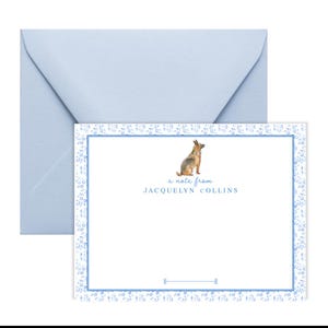 Personalized Dog Stationary | German Shepherd Stationery | German Shepherd Cards | German Shepherd Gifts | Dog Gifts | Note cards