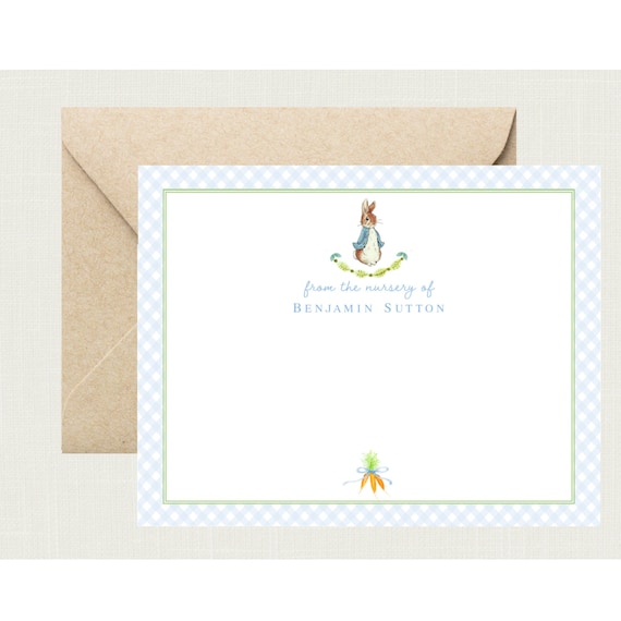 Peter Rabbit Baby Shower Thank You Cards | Peter Rabbit Nursery | Peter Rabbit Birthday Thank You Cards Beatrix Potter Baby BS-3164