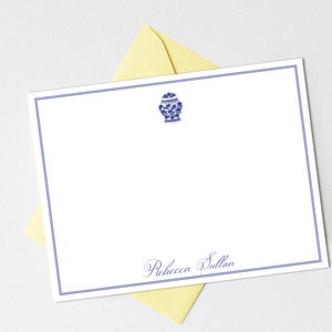 Personalized Ginger Jar Stationery | Monogram Personalized Stationary | Stationary Personalized | Personalized Thank You Cards AS-1616