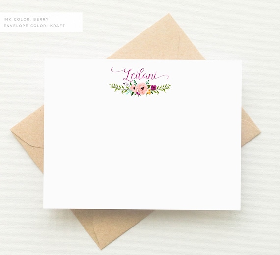 Personalized Stationery Set | Personalized Stationary | Monogram Stationary | Custom Stationary Set | Custom Note Cards | AS-1640