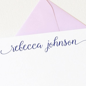 Personalized Stationery | Script Personalized Stationary | Stationary Personalized | Personalized Thank You Cards | Corporate Gifts AS-1634