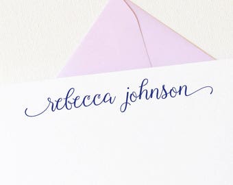 Personalized Stationery | Script Personalized Stationary | Stationary Personalized | Personalized Thank You Cards | Corporate Gifts AS-1634