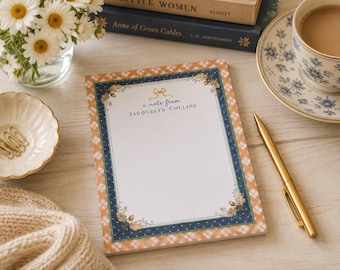 Fall Notepad Personalized | Fall Note Pads | Autumn Notepad | Cozy Notepad | Fall Memo Pad | Cozy Coffee Gifts ANO-2364
