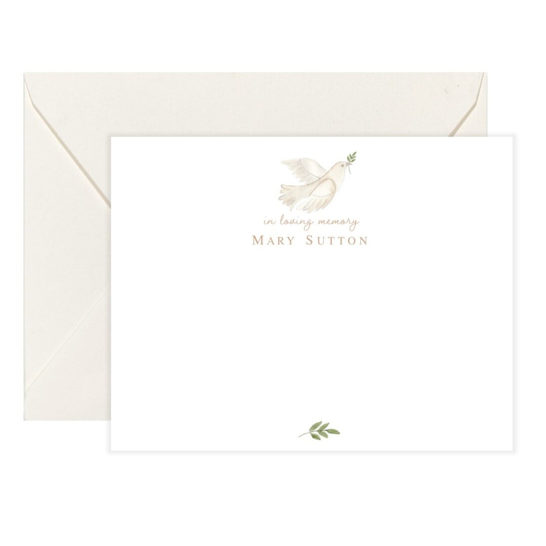 Personalized Funeral Thank You Cards | in Loving Memory Cards | Funeral ...