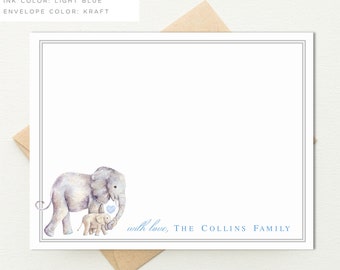 Elephant Baby Shower Thank You Cards | Elephant Thank You Cards | Elephant Baby Nursery | From the Nursery of | Baby Thank You  BS-3119