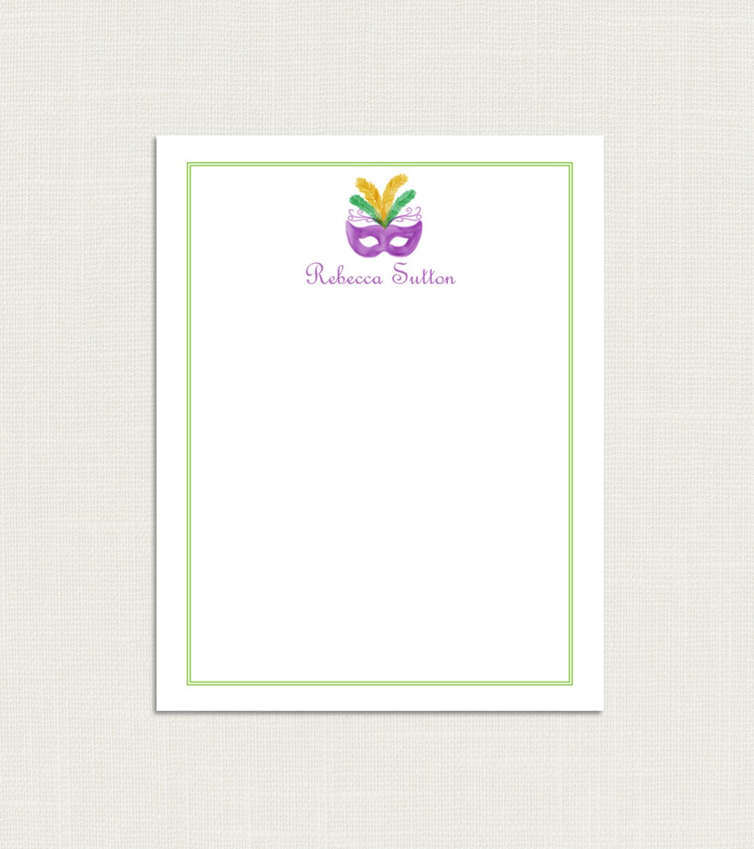 mardi gras stationery