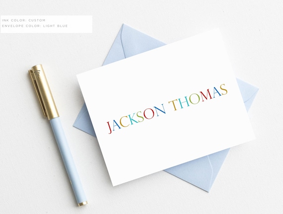 boys personalized stationery