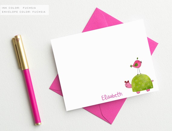 personalized stationery for girls