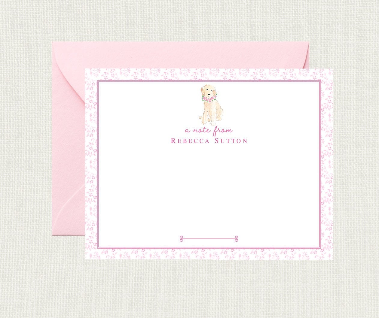 Personalized Dog Stationary | Goldendoodle Stationery | Goldendoodle Note Cards | Goldendoodle Gifts | Dog Gifts | Golden Doodle Note cards