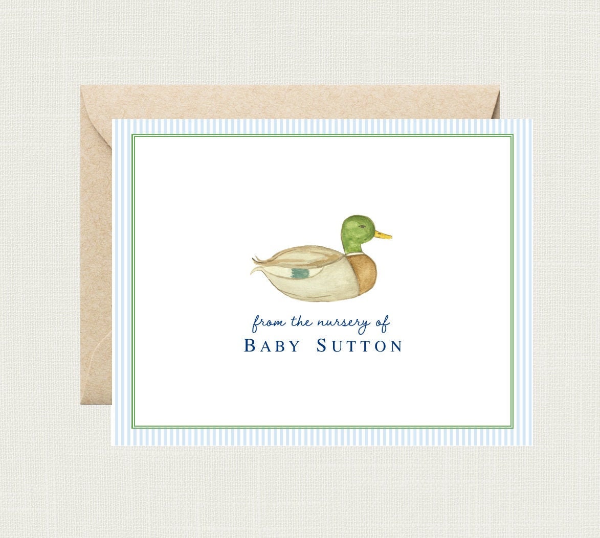 Mallard Duck Baby Shower Thank You Cards | Duck Baby Shower Thank You Cards  Cards | Hunting Baby Shower Thank You Cards | Baby BS-3126 FOLD - Etsy, image size:1173x1053