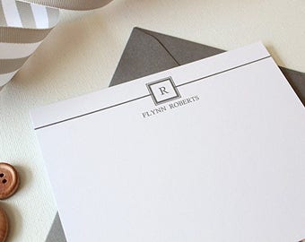 Mens Stationery | Mens Stationary | Monogram Stationary | Personalized Stationery | Mens Monogram