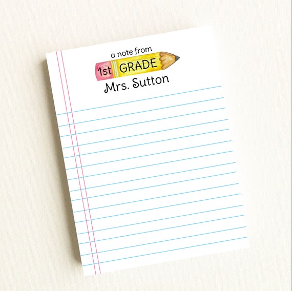 Teacher Notepad Teacher Note Pad Teacher Notes Teacher Etsy