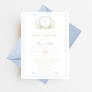 Elephant Baby Shower InviElephant Baby Shower Invite | Elephant Baby Shower Invitation Boy | Gender Neutral Baby Shower Invite