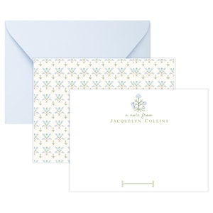 Personalized Grandmillennial Stationery | Chinoiserie Note Cards | Chinoiserie Stationery | Floral Stationary | Mother&#39;s Day Gift AS-2324