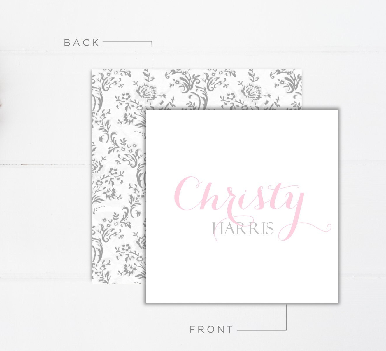 Personalized Calling Cards Monogrammed Calling Cards Etsy