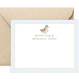 Mallard Duck Baby Shower Thank You Cards | Duck Baby Shower Thank You Cards | Hunting Baby Shower Thank You Cards | Baby Boy BS-3165