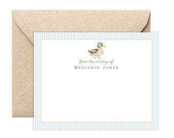 Mallard Duck Baby Shower Thank You Cards | Duck Baby Shower Thank You Cards | Hunting Baby Shower Thank You Cards | Baby Boy BS-3165