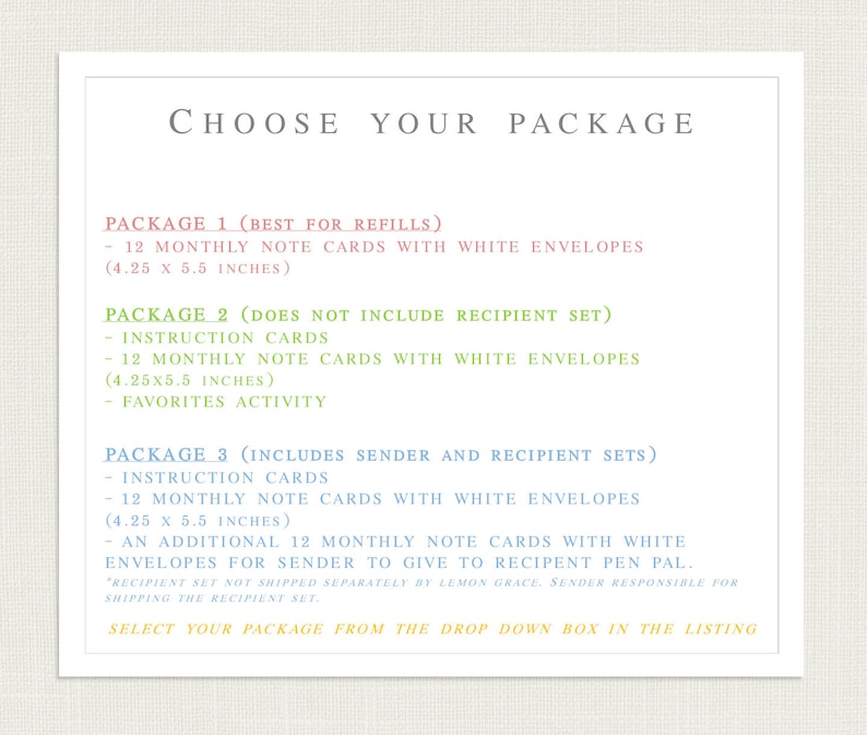 Monthly Pen Pal Kit for Kids | Pen Pal Set | Pen Pal Letters | Snail Mail | Letter Writing Kit for Kids | Pen Pal Letter Writing image 2