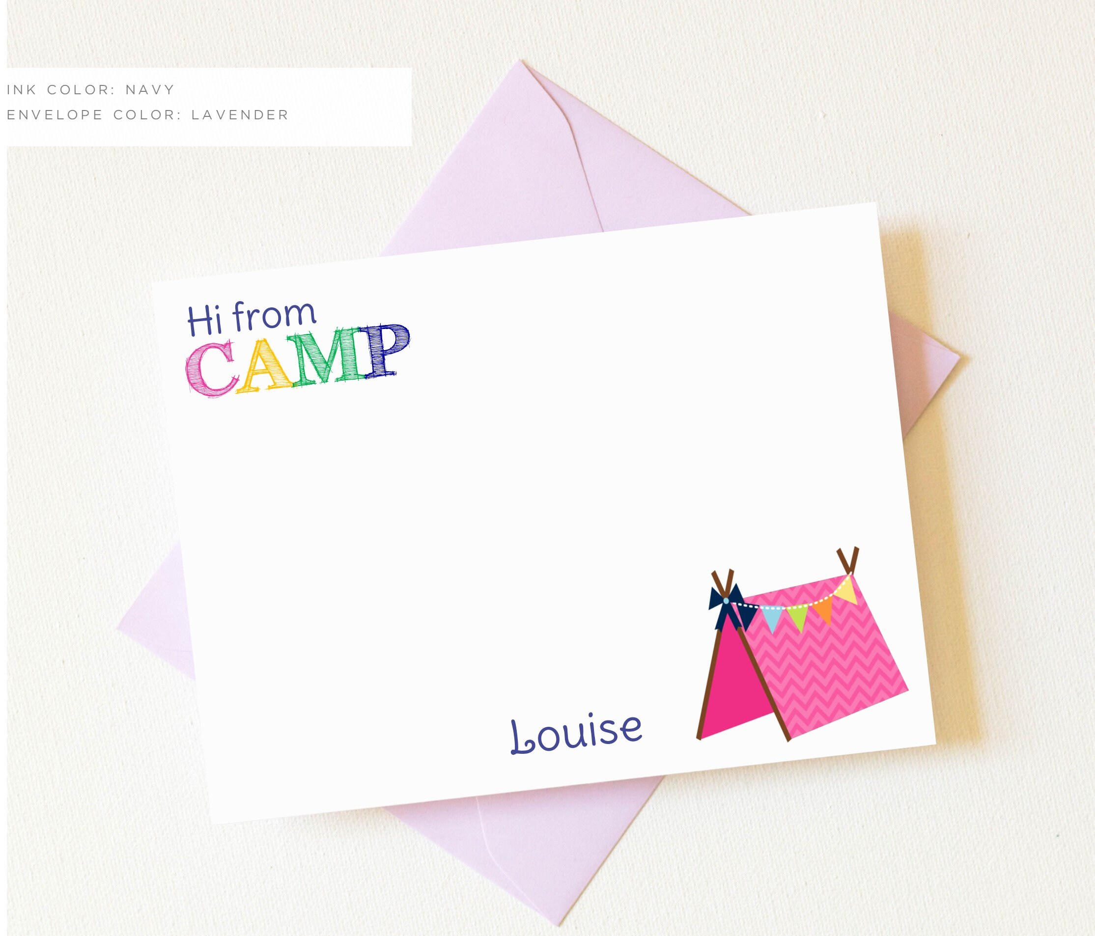 Personalized CAMP Stationery Set | Girl Camp Notes | Camp Stationary …