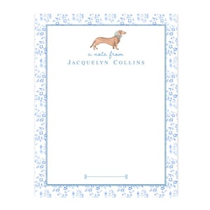 Personalized Dog Notepad | Dachsund Note Pad | Dachsund Memo Pad | Dachsund Gifts | Dachsund Stationery | Dog Gifts | Miniature Dachsund