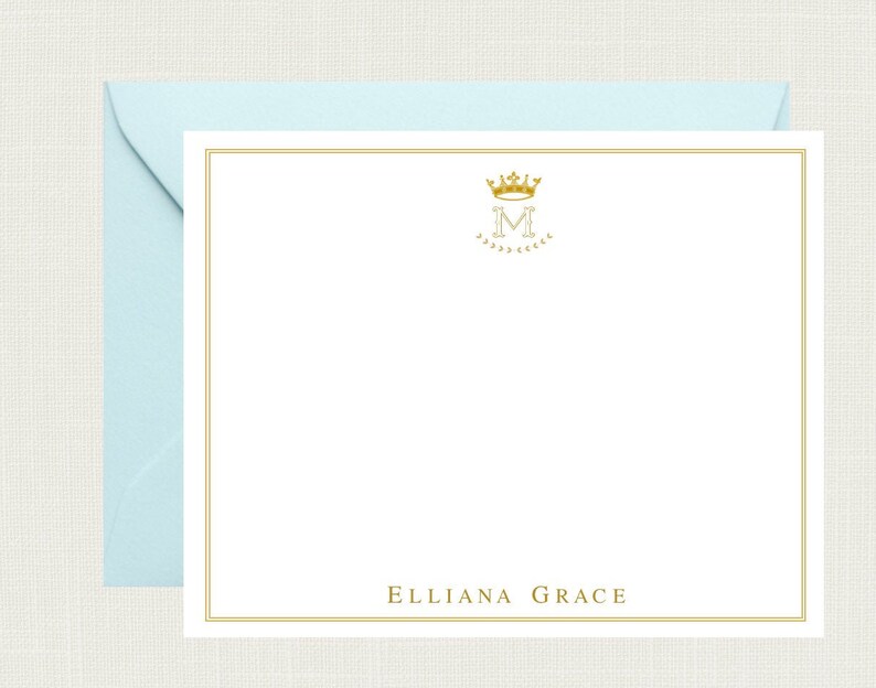 Personalized Princess Stationary Set Personalized Princess Etsy