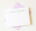 Personalized Stationery | Script Personalized Stationary | Stationary Personalized | Personalized Thank You Cards | A Note From | #AS-1602